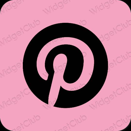 جمالية Pinterest أيقونات التطبيقات