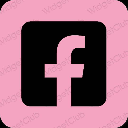 Esthetische Facebook app-pictogrammen