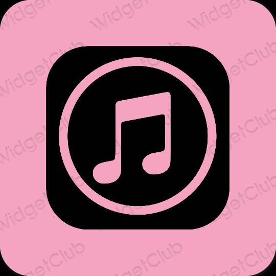 Estetyczne Apple Music ikony aplikacji