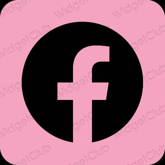 Esthetische Facebook app-pictogrammen