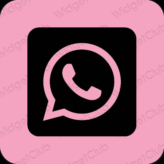 Esthetische WhatsApp app-pictogrammen