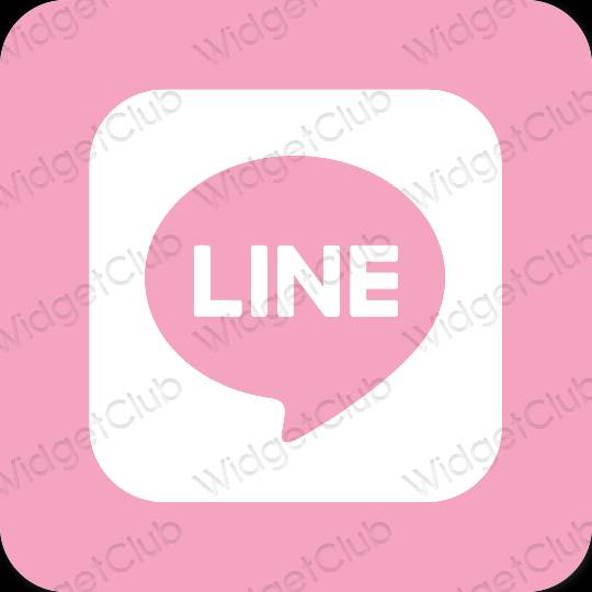 Icônes d'application LINE esthétiques