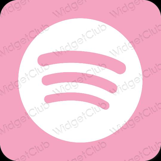 نمادهای برنامه زیباشناسی Spotify