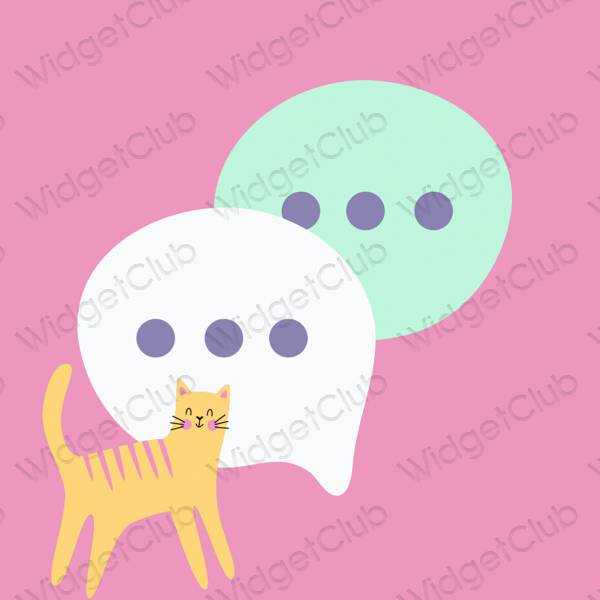 រូបតំណាងកម្មវិធី Messages សោភ័ណភាព
