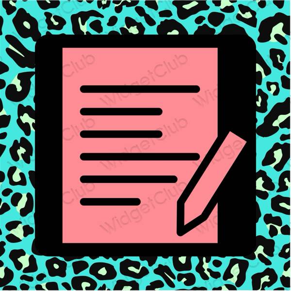 Estética Notes iconos de aplicaciones