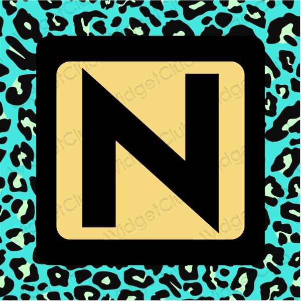 Естетичен жълто Netflix икони на приложения