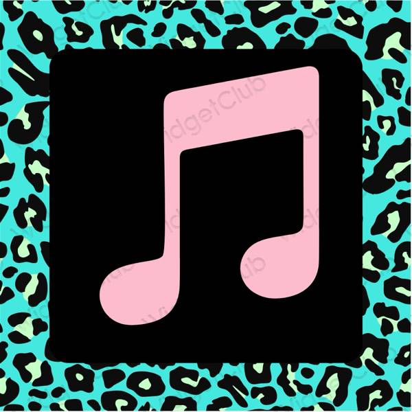Ästhetische Music App-Symbole