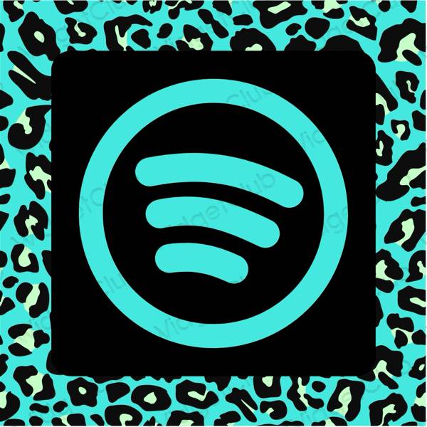 Æstetisk blå Music app ikoner