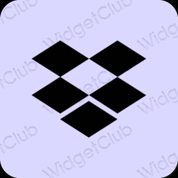 Естетски пастелно плава Dropbox иконе апликација