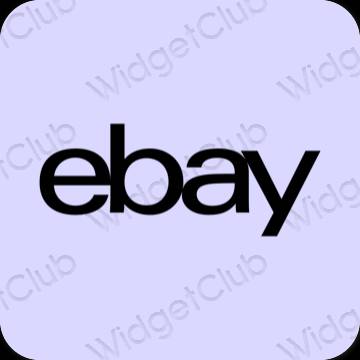 审美的 紫色的 eBay 应用程序图标