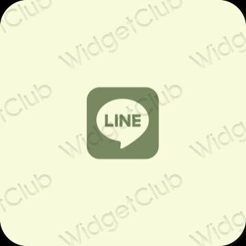 Biểu tượng ứng dụng LINE thẩm mỹ