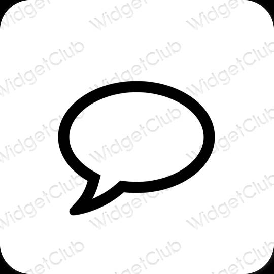 Icônes d'application Messages esthétiques