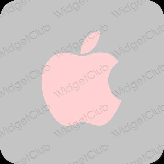 Estetic gri Apple Store pictogramele aplicației