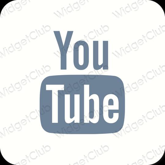 Esthetische Youtube app-pictogrammen