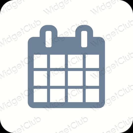 Estética Calendar iconos de aplicaciones