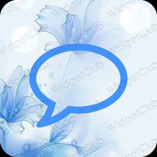 Estetický nachový Messages ikony aplikací