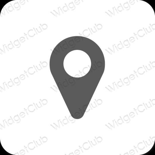 Esthetische Map app-pictogrammen