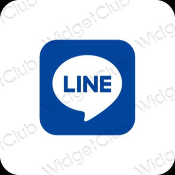 Icônes d'application LINE esthétiques