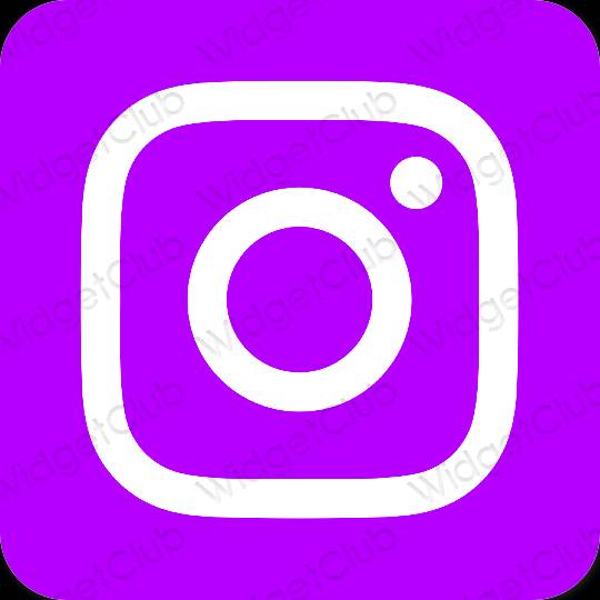 Estetski ljubičasta Instagram ikone aplikacija