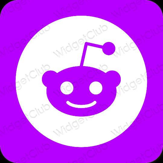 Stijlvol paars Reddit app-pictogrammen