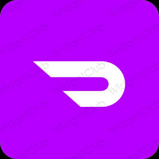 Estético púrpura Doordash iconos de aplicaciones