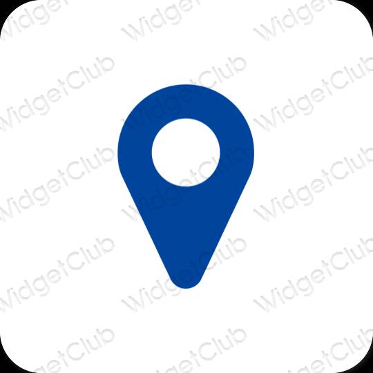 Esthetische Map app-pictogrammen