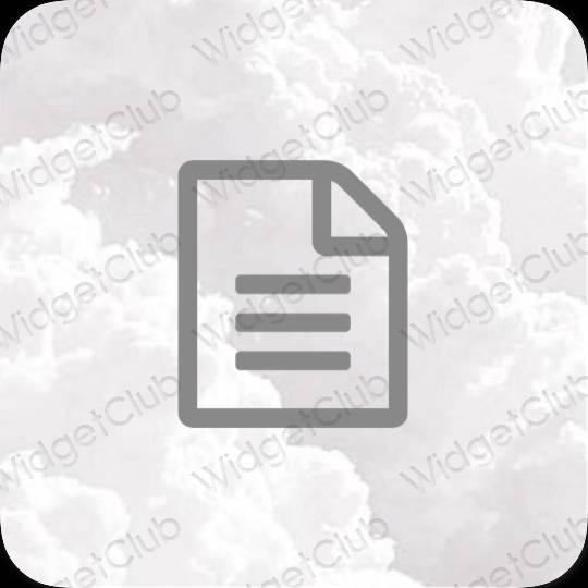 Aesthetic Notes app icons