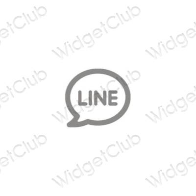 Esthetische LINE app-pictogrammen