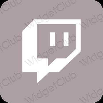 Ästhetische Twitch App-Symbole