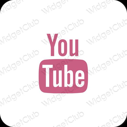 Icônes d'application Youtube esthétiques