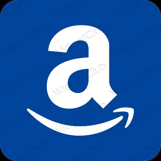 審美的 藍色的 Amazon 應用程序圖標