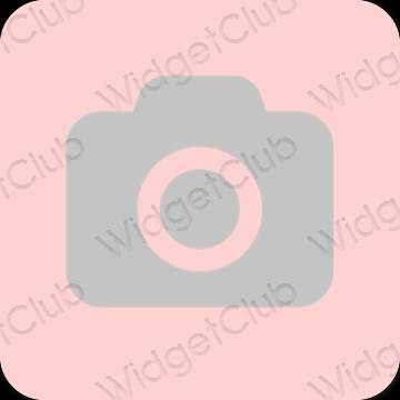Ästhetisch Rosa Camera App-Symbole