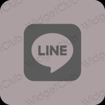 Icônes d'application LINE esthétiques