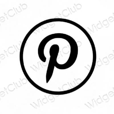 Estetické ikony aplikací Pinterest
