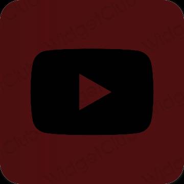 Esthetische Youtube app-pictogrammen