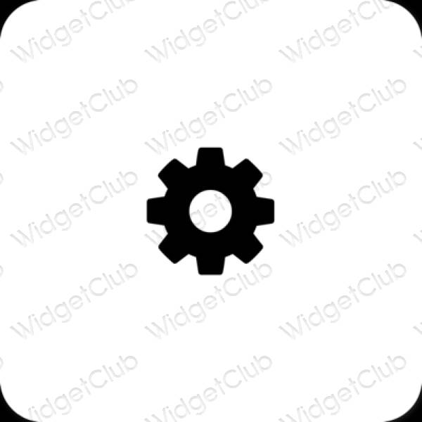 Æstetiske Settings app-ikoner