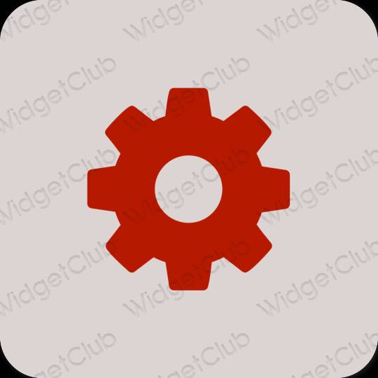 Esthetische Settings app-pictogrammen
