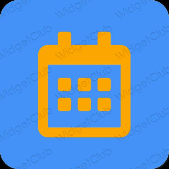 Estetico blu Calendar icone dell'app