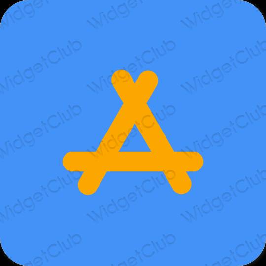 Estetis biru AppStore ikon aplikasi
