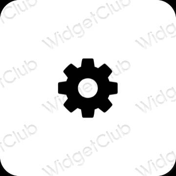 Esthetische Settings app-pictogrammen