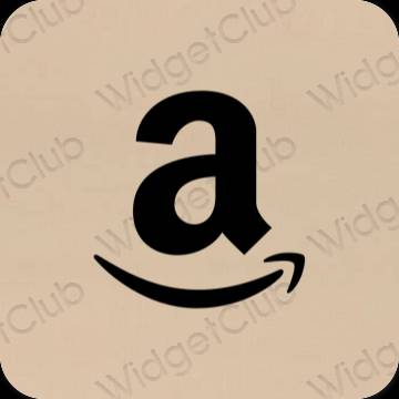 Ästhetisch Beige Amazon App-Symbole
