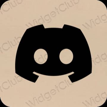 Estetico beige discord icone dell'app