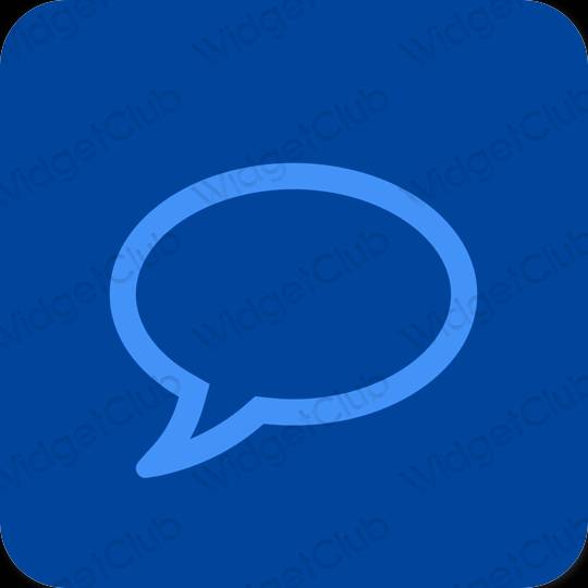 Æstetisk lilla Messages app ikoner