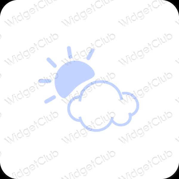 Ästhetische Weather App-Symbole