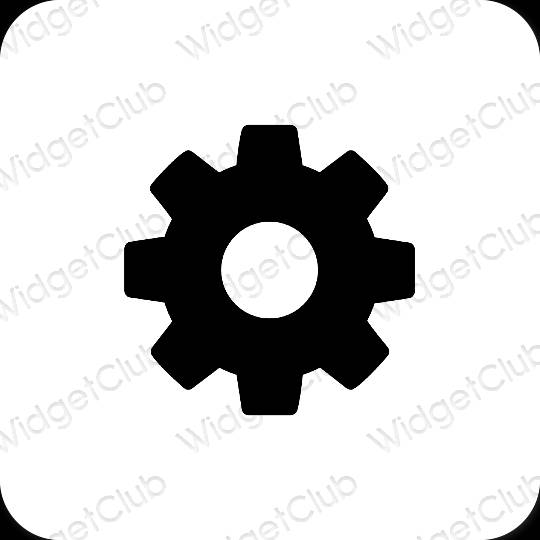 Esthetische Settings app-pictogrammen