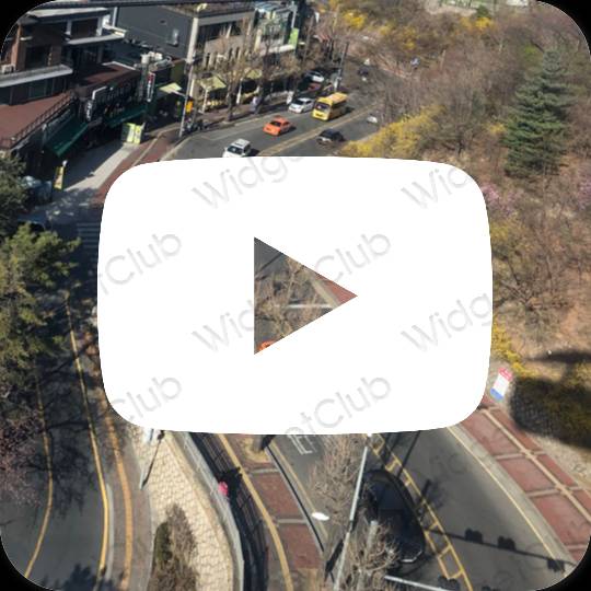 Icônes d'application Youtube esthétiques