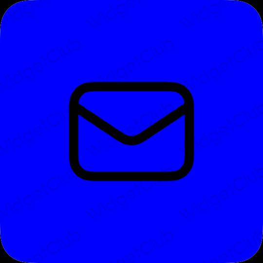 Aesthetic blue Mail app icons