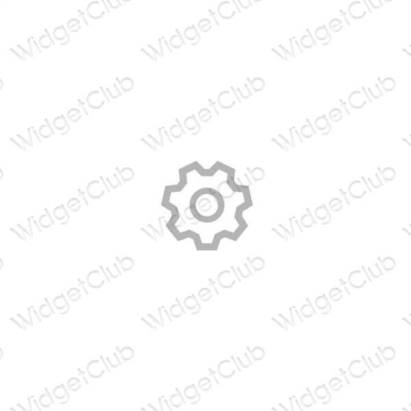 Ästhetische Settings App-Symbole