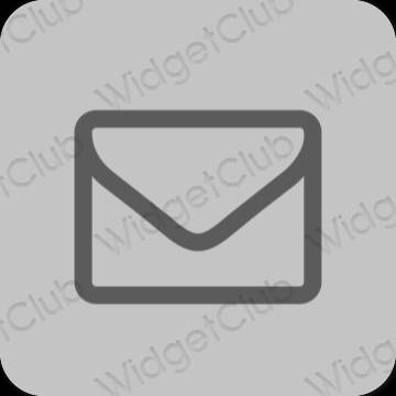 Stijlvol grijs Mail app-pictogrammen