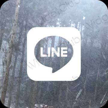 Естетске LINE иконе апликација